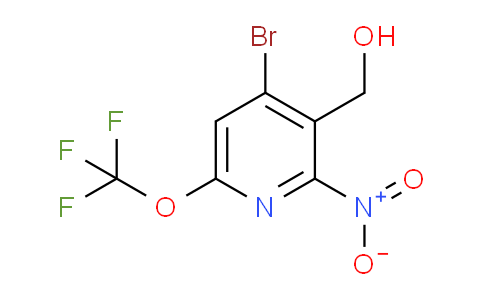 4-Bromo-2-nitro-6-(trifluoromethoxy)pyridine-3-methanol