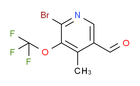 2-Bromo-4-methyl-3-(trifluoromethoxy)pyridine-5-carboxaldehyde