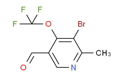 AM185905 | 1804603-14-2 | 3-Bromo-2-methyl-4-(trifluoromethoxy)pyridine-5-carboxaldehyde
