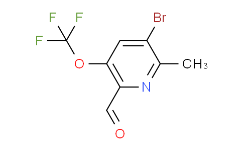 AM185908 | 1804614-92-3 | 3-Bromo-2-methyl-5-(trifluoromethoxy)pyridine-6-carboxaldehyde