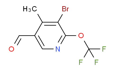 AM185910 | 1804603-21-1 | 3-Bromo-4-methyl-2-(trifluoromethoxy)pyridine-5-carboxaldehyde