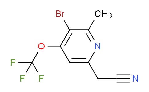 AM185933 | 1804602-37-6 | 3-Bromo-2-methyl-4-(trifluoromethoxy)pyridine-6-acetonitrile