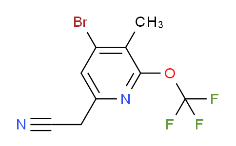 AM185945 | 1804613-81-7 | 4-Bromo-3-methyl-2-(trifluoromethoxy)pyridine-6-acetonitrile