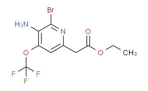 Ethyl 3-amino-2-bromo-4-(trifluoromethoxy)pyridine-6-acetate