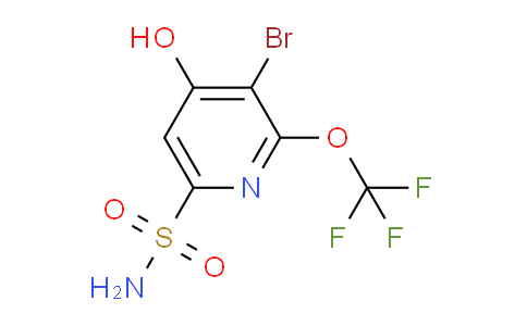 3-Bromo-4-hydroxy-2-(trifluoromethoxy)pyridine-6-sulfonamide