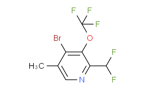 AM185992 | 1804619-75-7 | 4-Bromo-2-(difluoromethyl)-5-methyl-3-(trifluoromethoxy)pyridine
