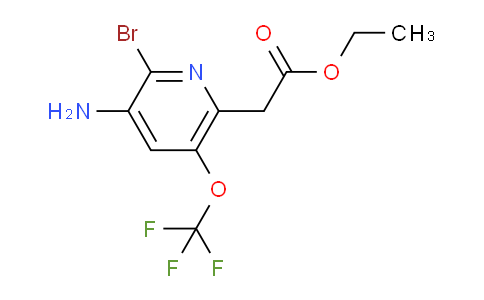 Ethyl 3-amino-2-bromo-5-(trifluoromethoxy)pyridine-6-acetate