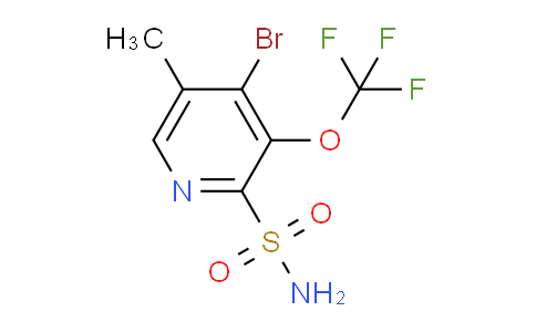 4-Bromo-5-methyl-3-(trifluoromethoxy)pyridine-2-sulfonamide