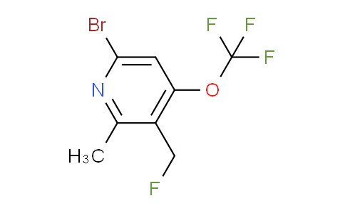 6-Bromo-3-(fluoromethyl)-2-methyl-4-(trifluoromethoxy)pyridine