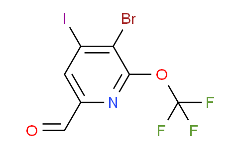 AM186026 | 1803679-29-9 | 3-Bromo-4-iodo-2-(trifluoromethoxy)pyridine-6-carboxaldehyde