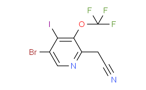 AM186063 | 1806116-42-6 | 5-Bromo-4-iodo-3-(trifluoromethoxy)pyridine-2-acetonitrile