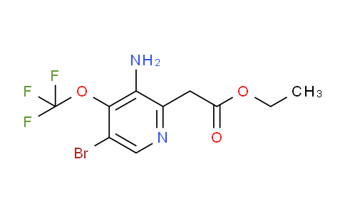 Ethyl 3-amino-5-bromo-4-(trifluoromethoxy)pyridine-2-acetate