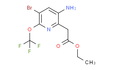Ethyl 3-amino-5-bromo-6-(trifluoromethoxy)pyridine-2-acetate