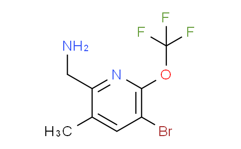 2-(Aminomethyl)-5-bromo-3-methyl-6-(trifluoromethoxy)pyridine