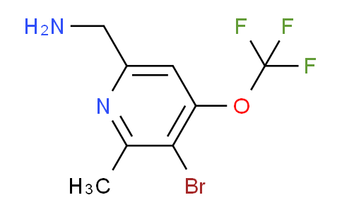 6-(Aminomethyl)-3-bromo-2-methyl-4-(trifluoromethoxy)pyridine