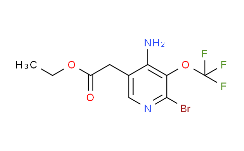 Ethyl 4-amino-2-bromo-3-(trifluoromethoxy)pyridine-5-acetate
