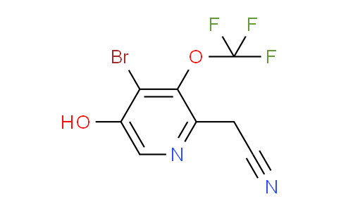 AM186158 | 1804563-33-4 | 4-Bromo-5-hydroxy-3-(trifluoromethoxy)pyridine-2-acetonitrile