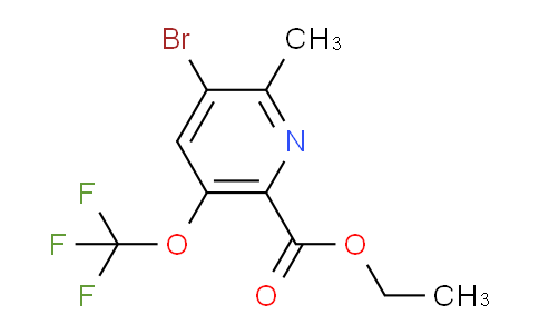 AM186177 | 1804400-83-6 | Ethyl 3-bromo-2-methyl-5-(trifluoromethoxy)pyridine-6-carboxylate