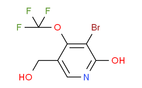 3-Bromo-2-hydroxy-4-(trifluoromethoxy)pyridine-5-methanol