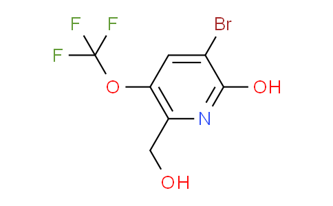 3-Bromo-2-hydroxy-5-(trifluoromethoxy)pyridine-6-methanol