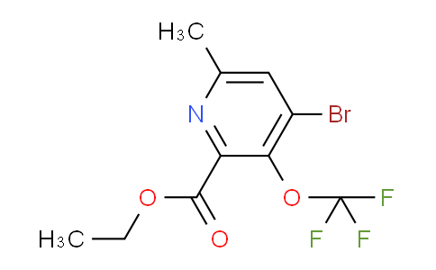 Ethyl 4-bromo-6-methyl-3-(trifluoromethoxy)pyridine-2-carboxylate