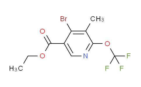 Ethyl 4-bromo-3-methyl-2-(trifluoromethoxy)pyridine-5-carboxylate