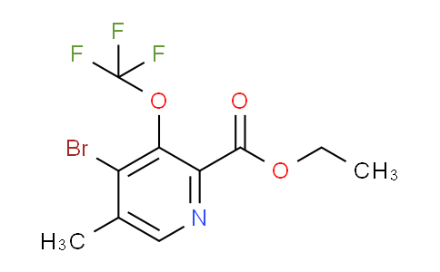 Ethyl 4-bromo-5-methyl-3-(trifluoromethoxy)pyridine-2-carboxylate