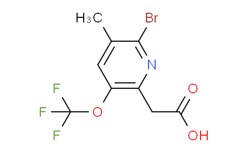 AM186201 | 1806146-15-5 | 2-Bromo-3-methyl-5-(trifluoromethoxy)pyridine-6-acetic acid