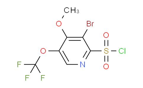 3-Bromo-4-methoxy-5-(trifluoromethoxy)pyridine-2-sulfonyl chloride