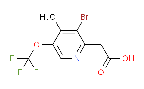AM186209 | 1804604-46-3 | 3-Bromo-4-methyl-5-(trifluoromethoxy)pyridine-2-acetic acid