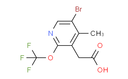 5-Bromo-4-methyl-2-(trifluoromethoxy)pyridine-3-acetic acid