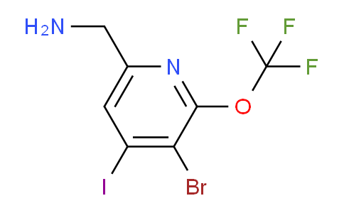 6-(Aminomethyl)-3-bromo-4-iodo-2-(trifluoromethoxy)pyridine
