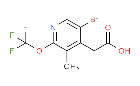 5-Bromo-3-methyl-2-(trifluoromethoxy)pyridine-4-acetic acid