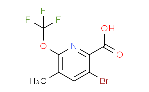 3-Bromo-5-methyl-6-(trifluoromethoxy)pyridine-2-carboxylic acid