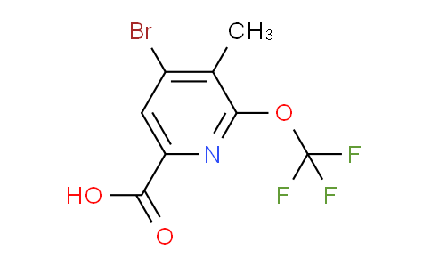 AM186235 | 1804572-35-7 | 4-Bromo-3-methyl-2-(trifluoromethoxy)pyridine-6-carboxylic acid