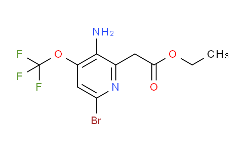 Ethyl 3-amino-6-bromo-4-(trifluoromethoxy)pyridine-2-acetate