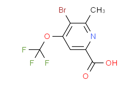 AM186308 | 1806223-78-8 | 3-Bromo-2-methyl-4-(trifluoromethoxy)pyridine-6-carboxylic acid