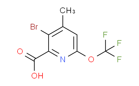 AM186313 | 1804581-69-8 | 3-Bromo-4-methyl-6-(trifluoromethoxy)pyridine-2-carboxylic acid