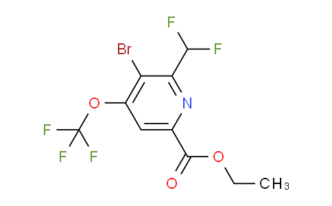 AM186317 | 1804447-73-1 | Ethyl 3-bromo-2-(difluoromethyl)-4-(trifluoromethoxy)pyridine-6-carboxylate