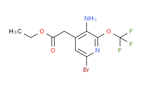 Ethyl 3-amino-6-bromo-2-(trifluoromethoxy)pyridine-4-acetate