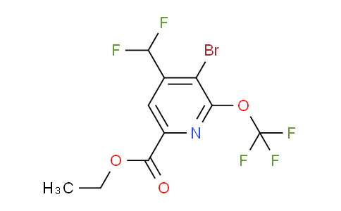 AM186323 | 1806077-49-5 | Ethyl 3-bromo-4-(difluoromethyl)-2-(trifluoromethoxy)pyridine-6-carboxylate