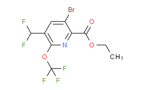 AM186326 | 1804008-91-0 | Ethyl 3-bromo-5-(difluoromethyl)-6-(trifluoromethoxy)pyridine-2-carboxylate