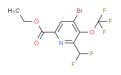 AM186328 | 1804447-84-4 | Ethyl 4-bromo-2-(difluoromethyl)-3-(trifluoromethoxy)pyridine-6-carboxylate