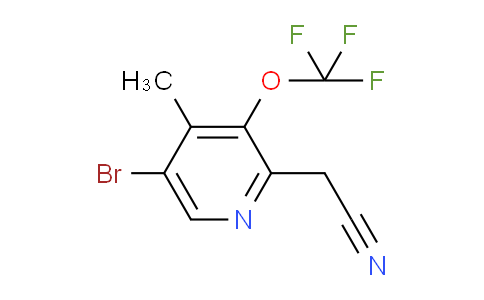 AM186329 | 1804569-74-1 | 5-Bromo-4-methyl-3-(trifluoromethoxy)pyridine-2-acetonitrile