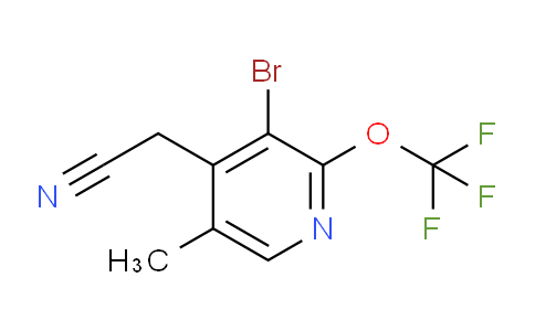AM186332 | 1803950-40-4 | 3-Bromo-5-methyl-2-(trifluoromethoxy)pyridine-4-acetonitrile