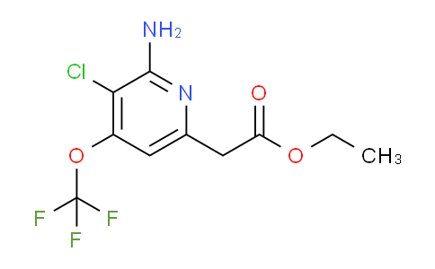 Ethyl 2-amino-3-chloro-4-(trifluoromethoxy)pyridine-6-acetate