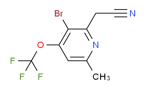 AM186344 | 1803913-69-0 | 3-Bromo-6-methyl-4-(trifluoromethoxy)pyridine-2-acetonitrile