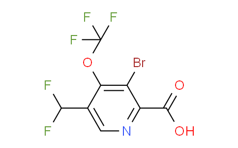 AM186376 | 1803641-60-2 | 3-Bromo-5-(difluoromethyl)-4-(trifluoromethoxy)pyridine-2-carboxylic acid