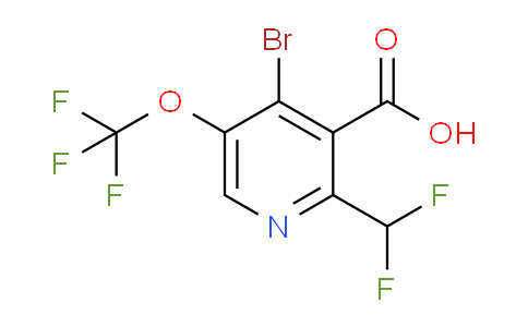 AM186381 | 1803641-65-7 | 4-Bromo-2-(difluoromethyl)-5-(trifluoromethoxy)pyridine-3-carboxylic acid