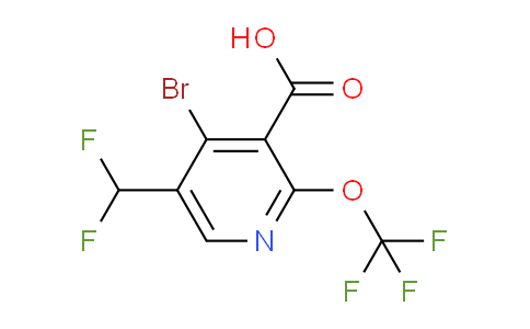 AM186385 | 1806077-31-5 | 4-Bromo-5-(difluoromethyl)-2-(trifluoromethoxy)pyridine-3-carboxylic acid